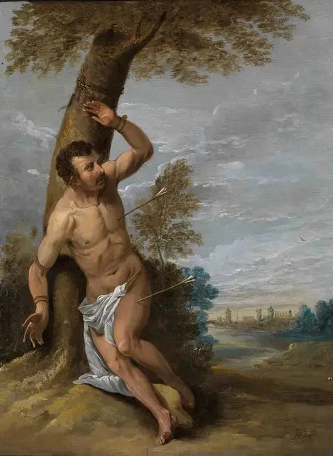 Saint Sébastien - David Teniers le Jeune image 1 reproduction artisanale de tableau
