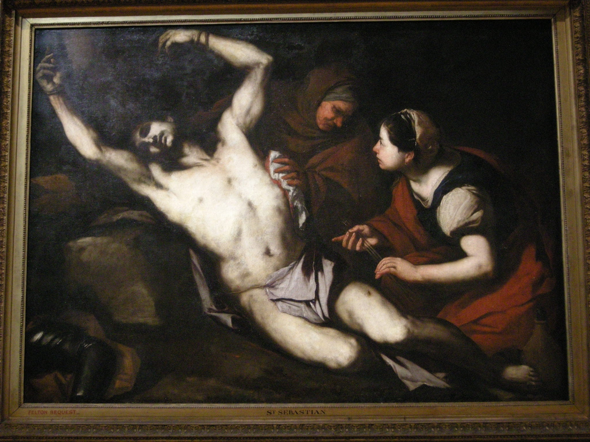 Saint Sébastien guéri par Irène - Luca Giordano image 1 reproduction artisanale de tableau
