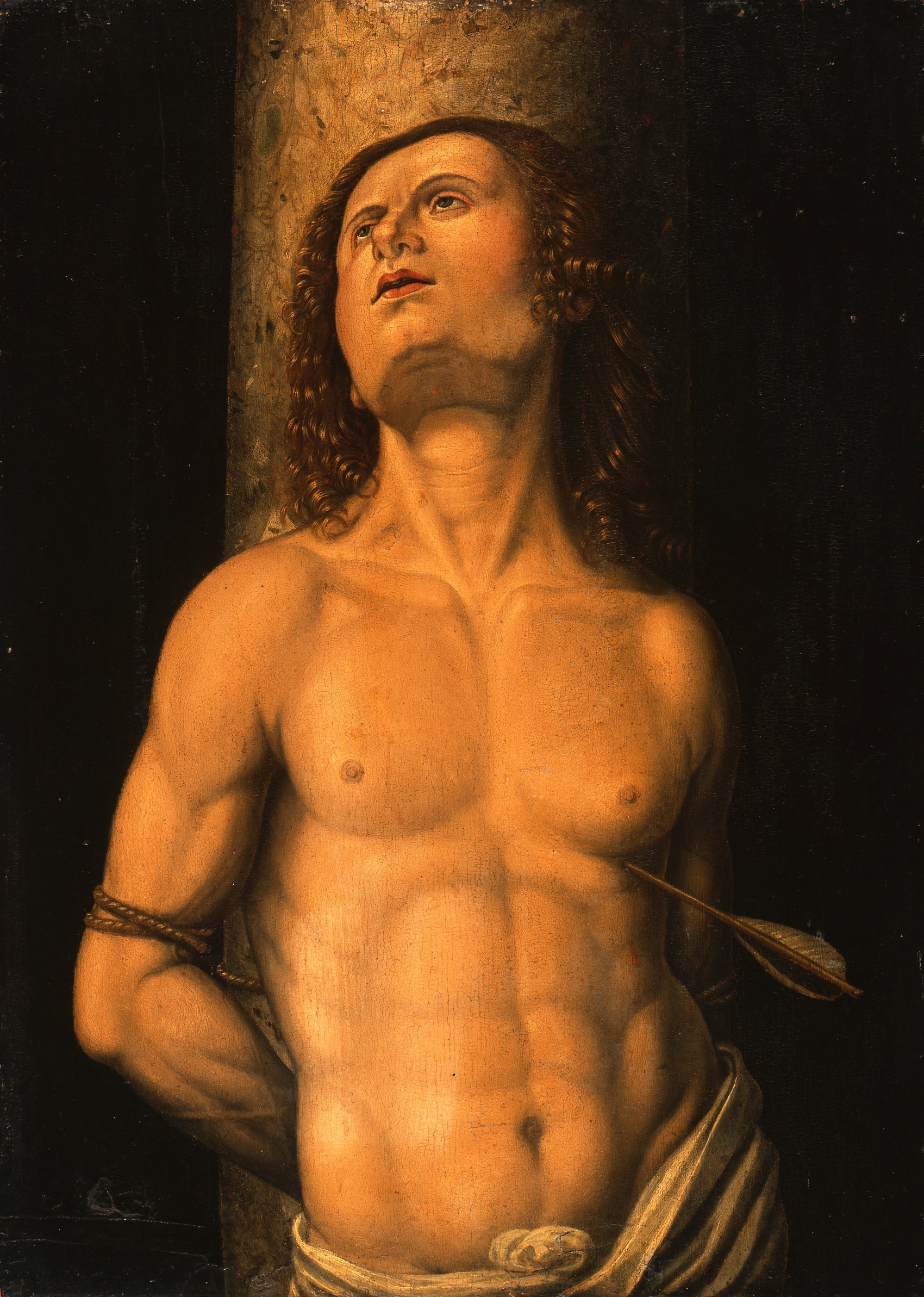 Saint Sébastien - Marco Palmezzano image 1 copie de tableau peinte à la main
