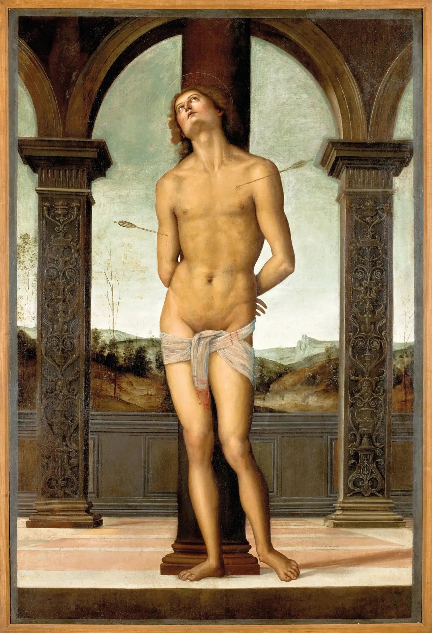 Saint Sébastien - Pietro Perugino image 1 reproduction réalisée par Alpha Reproduction