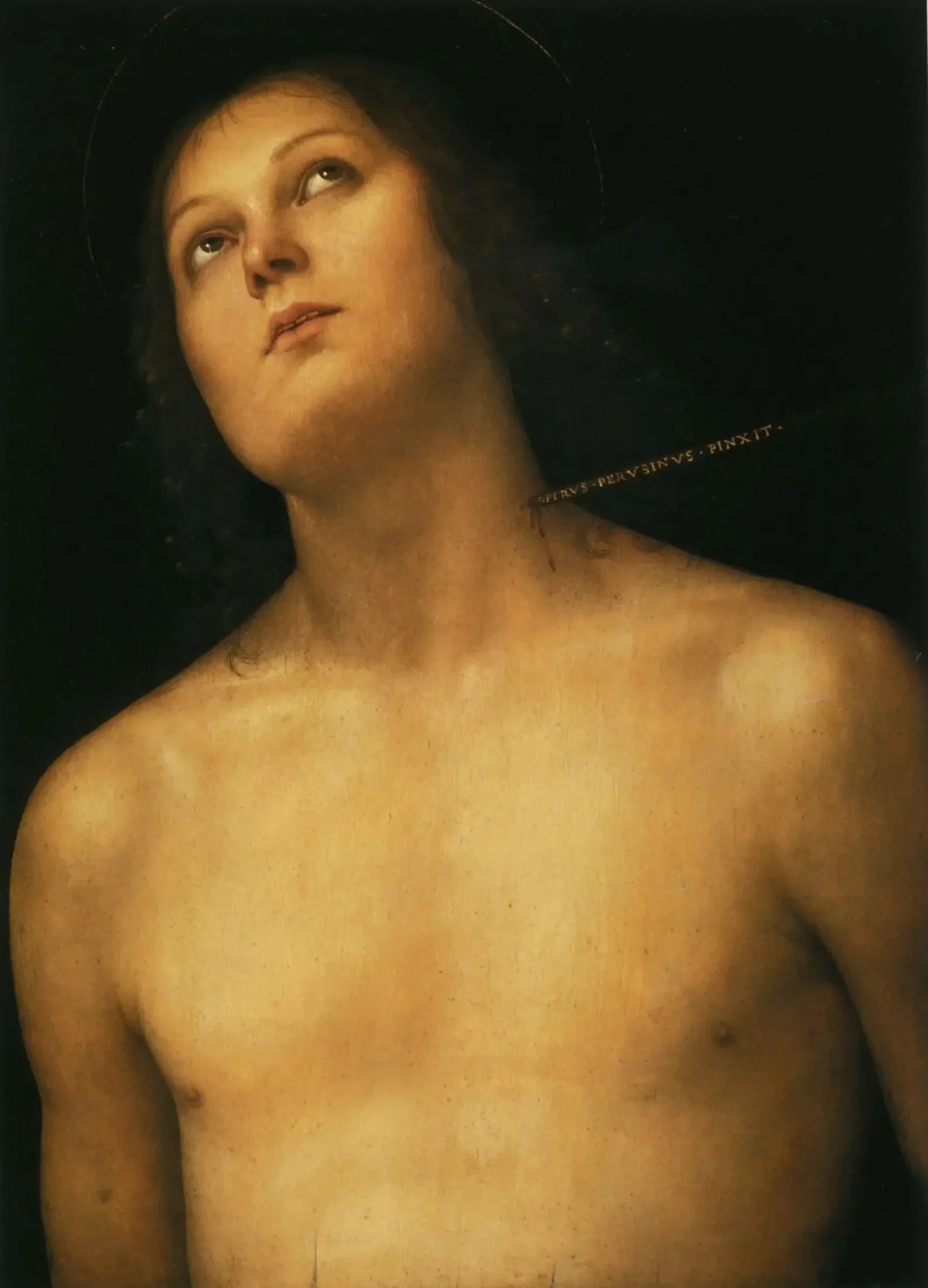 Saint Sébastien - Pietro Perugino image 1 copie de tableau peinte à la main