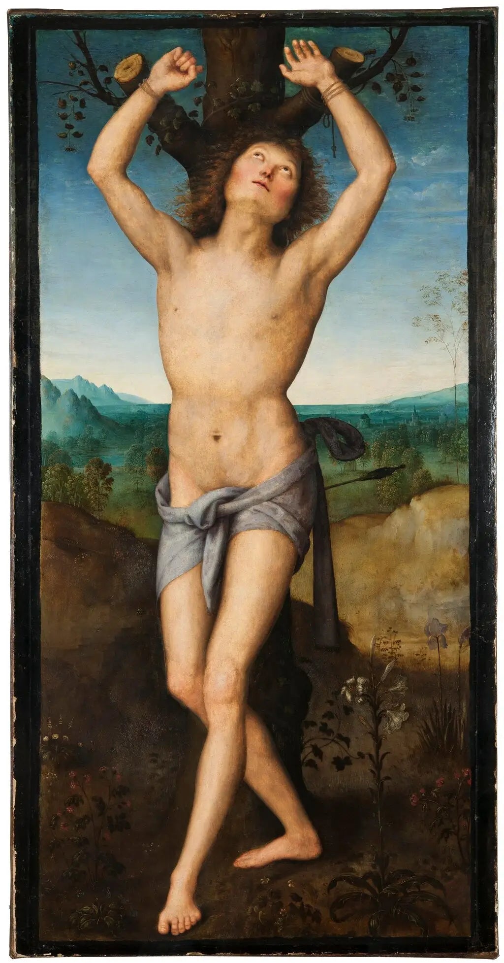 Saint Sébastien - Pietro Perugino image 1 tableau peint à l’huile sur toile