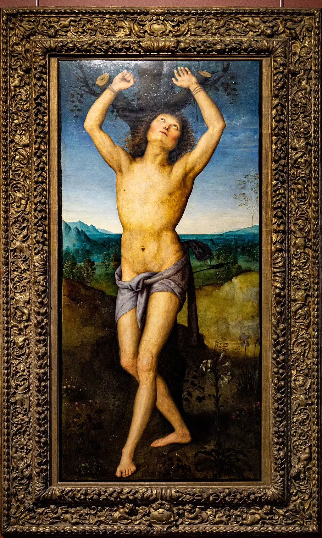 Saint Sébastien - Pietro Perugino image 2 reproduction artisanale de tableau