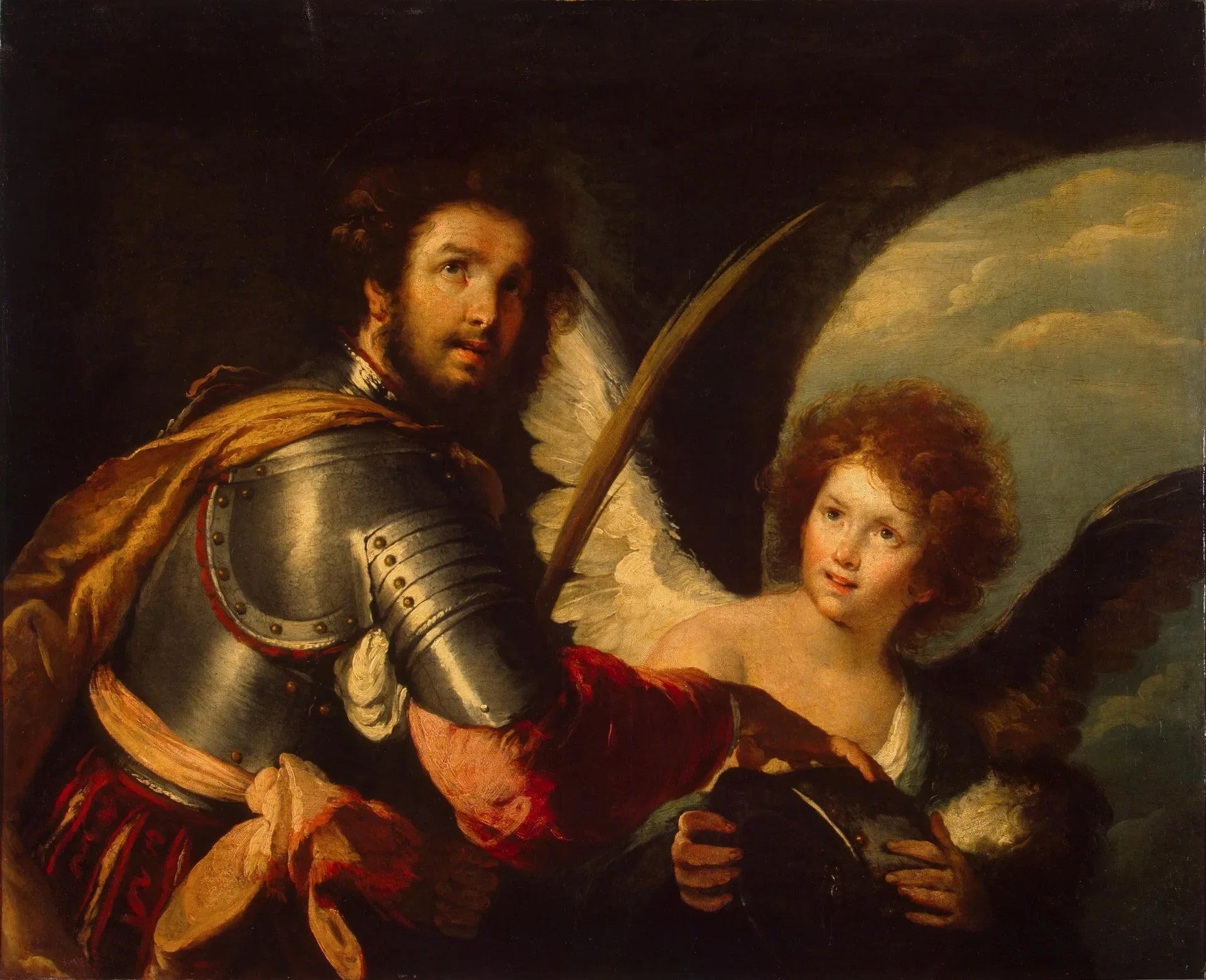Saint Secundus et l'Ange - Bernardo Strozzi image 1 reproduction de peinture à l’huile