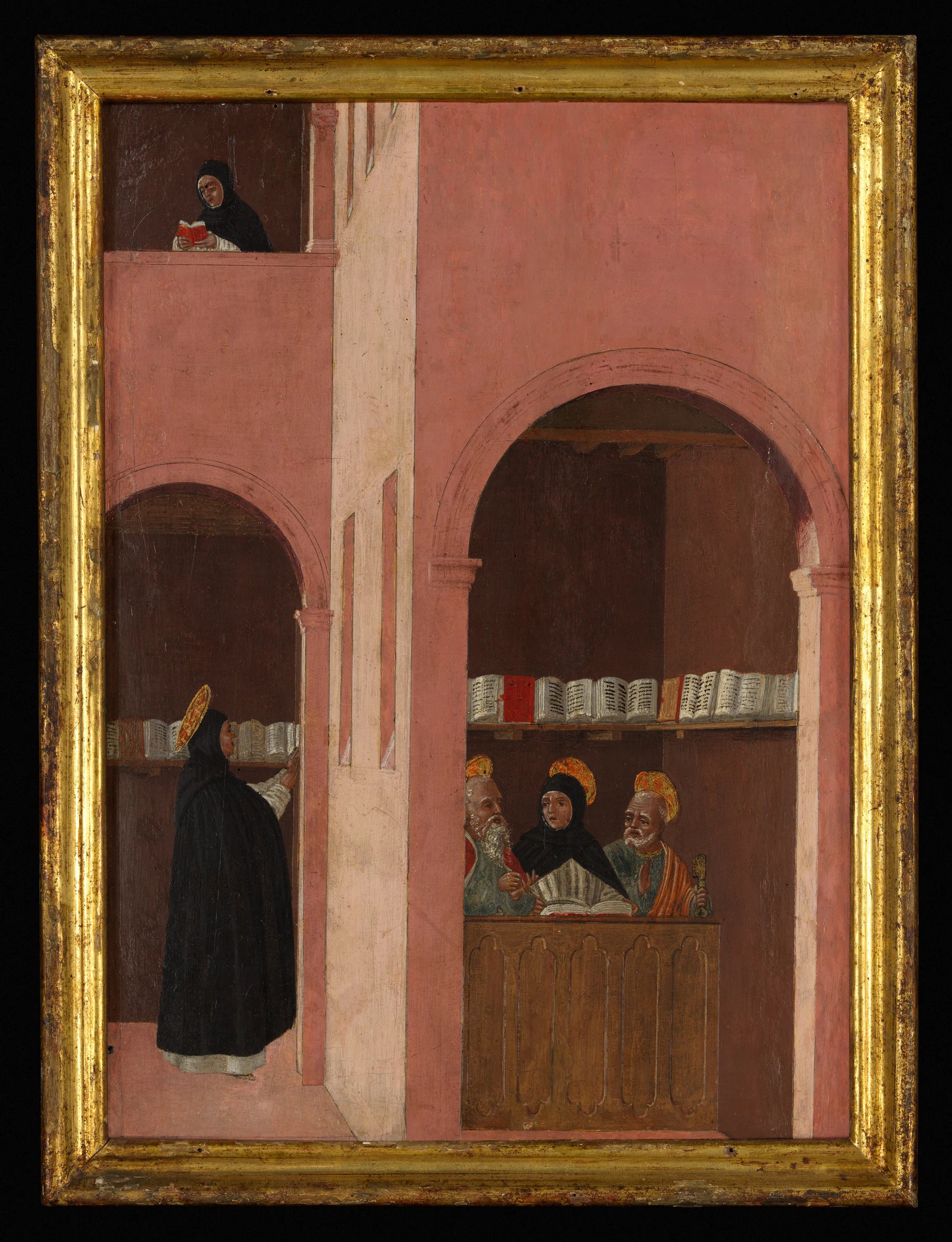 Saint Thomas d'Aquin assisté par les saints Pierre et Paul - Bartolomeo degli Erri