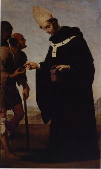 Saint Thomas de Villanova - Francisco de Zurbarán image 1 reproduction de peinture à l’huile