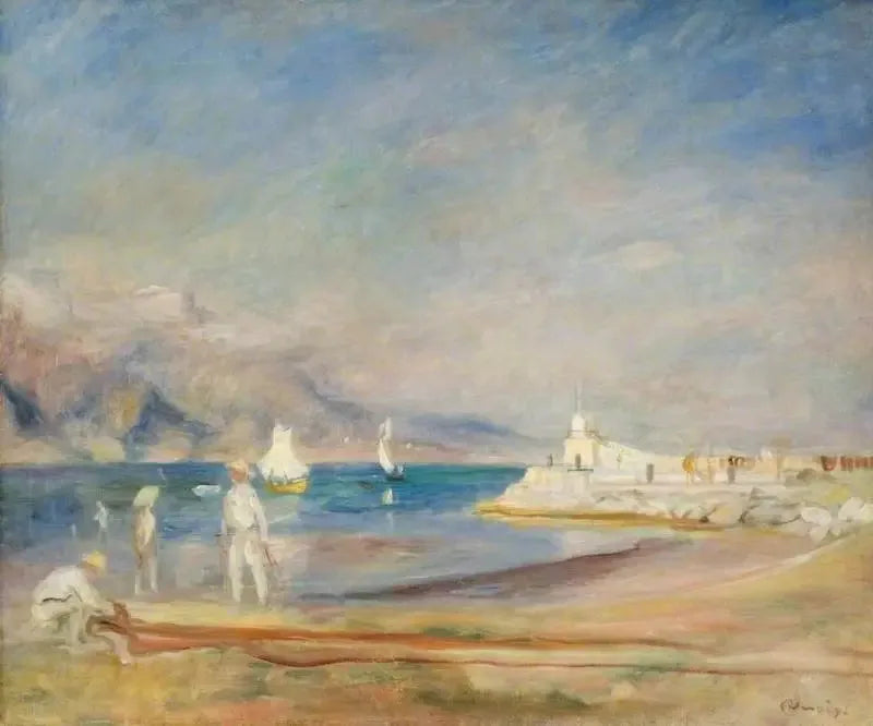 Saint-Tropez, France - Pierre-Auguste Renoir image 1 copie peinte à la main à l’huile