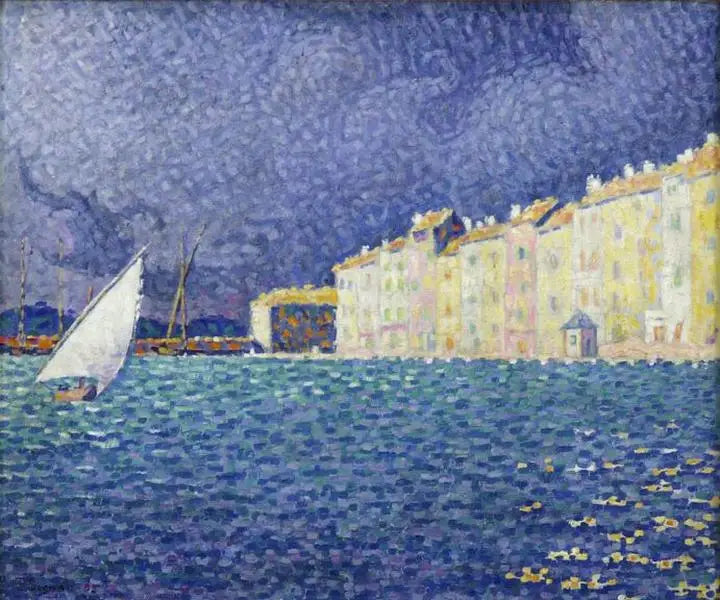 Saint-Tropez, l'orage - Paul Signac