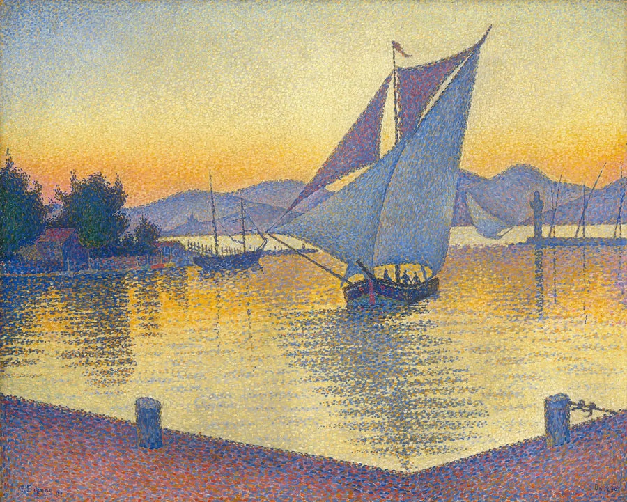Saint-Tropez, le port au coucher du soleil, Opus 236 - Paul Signac