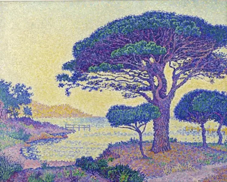 Saint-Tropez, les pins parasols aux Canoubiers - Paul Signac