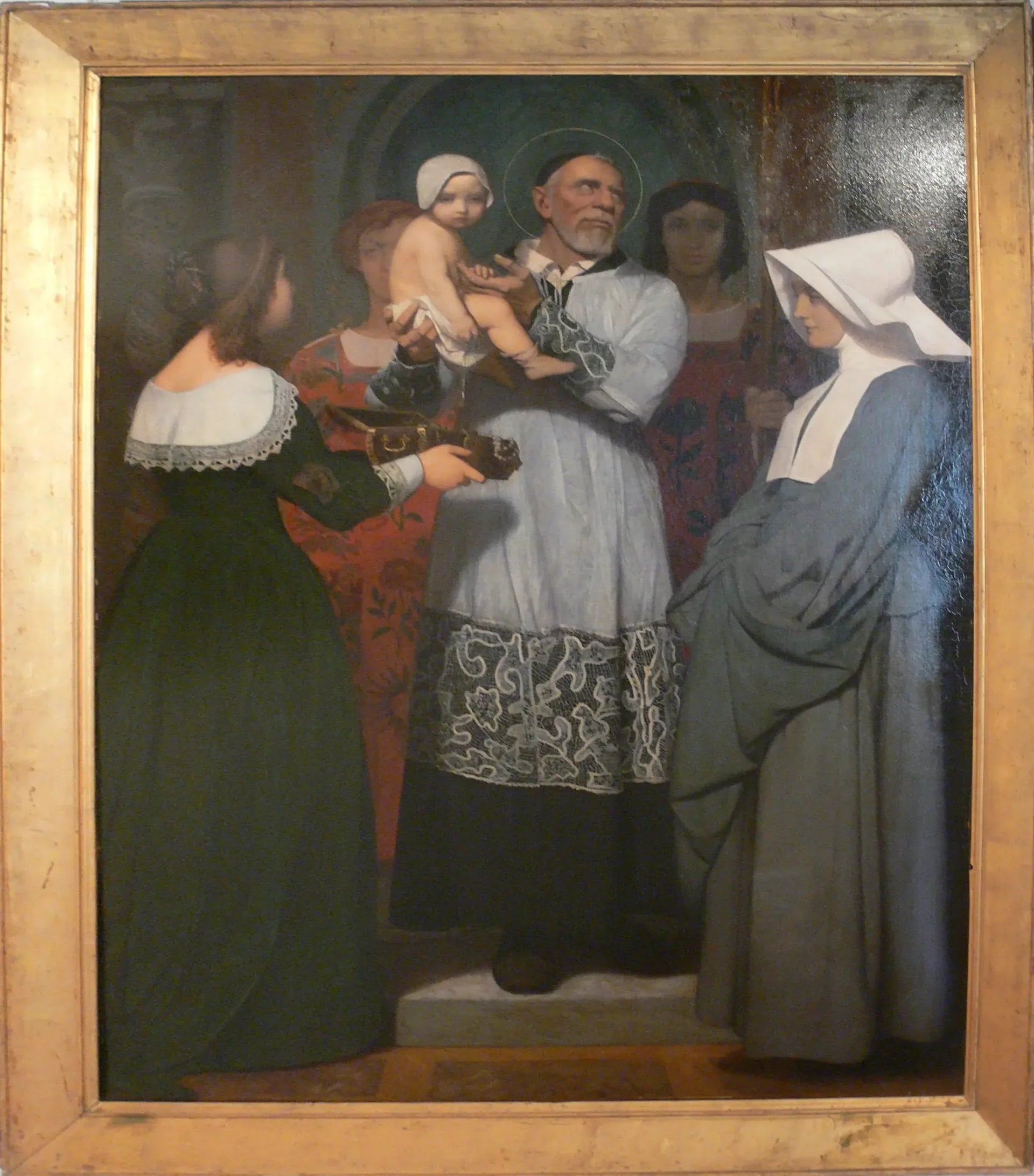 Saint Vincent de Paul - Jean-Léon Gérôme image 1 copie peinte à la main à l’huile