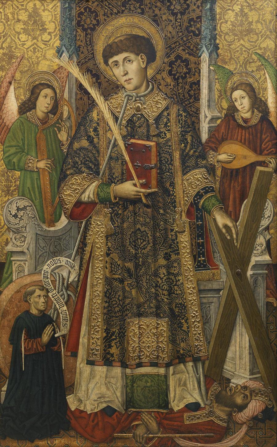 Saint Vincent, diacre et martyr, avec un donateur - Tomás Giner