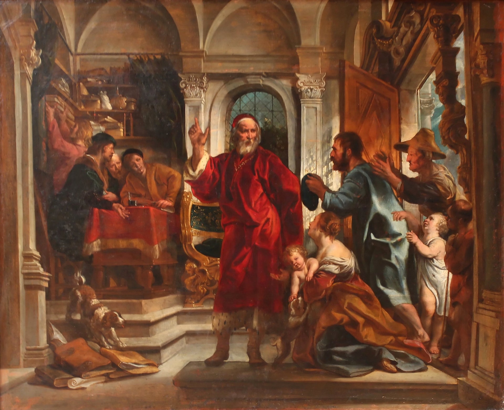 Saint Yves, patron des avocats - Jacob Jordaens image 1 tableau peint à l’huile sur toile