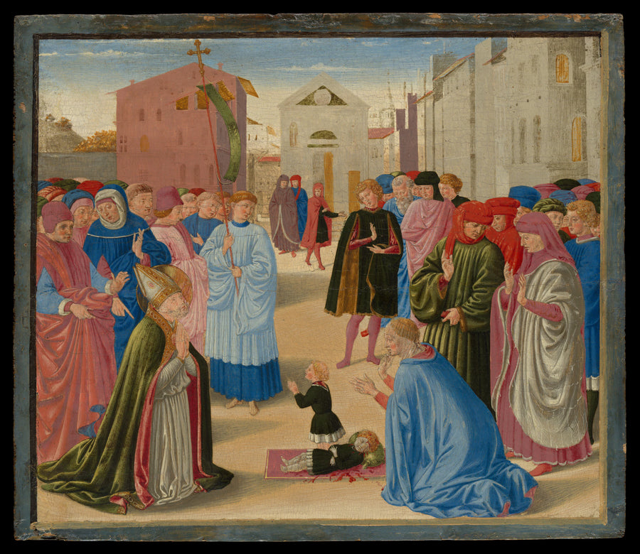 Saint Zénobe ressuscitant un enfant mort - Benozzo Gozzoli (Benozzo di Lese di Sandro)