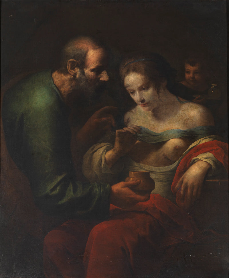 Sainte Agathe guérie par Saint Pierre en prison - Giovanni Martinelli