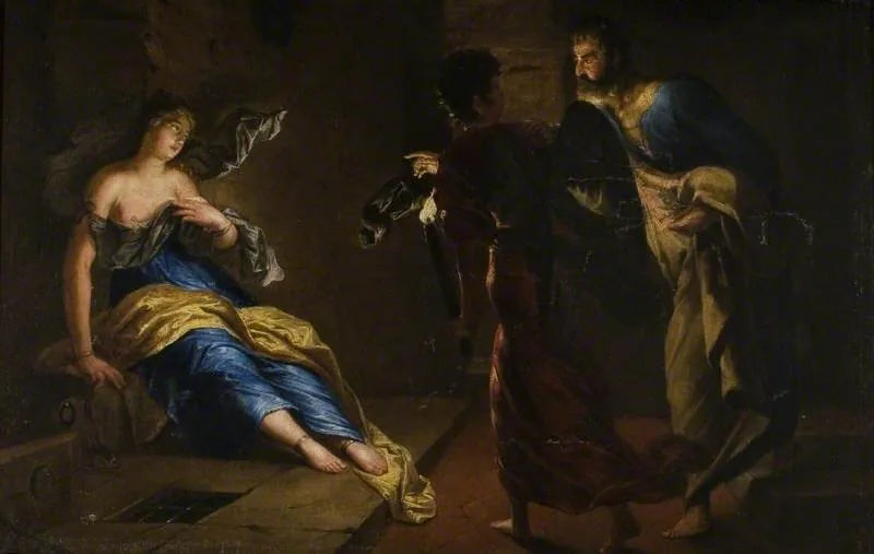 Sainte Agathe guérie par saint Pierre - Gerrit van Honthorst image 1 copie de tableau peinte à la main