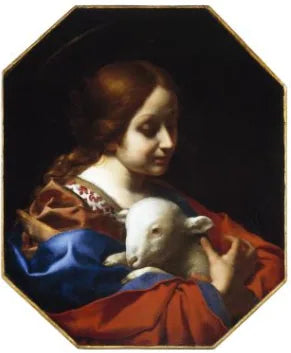 Sainte Agnès - Carlo Dolci image 1 reproduction de peinture à l’huile