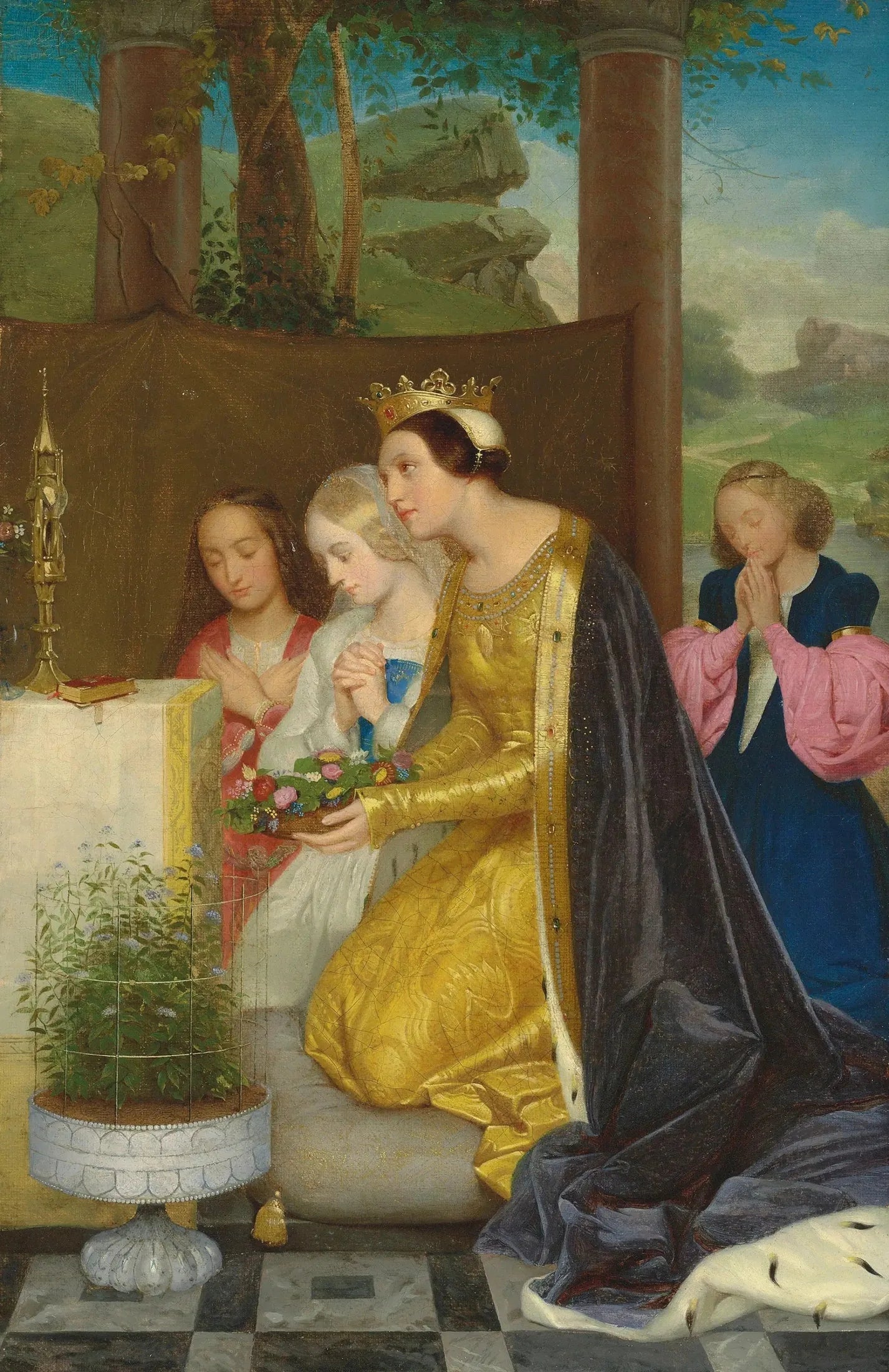 Sainte Amélie - Paul Delaroche image 1 reproduction d’œuvre d’art à l’huile
