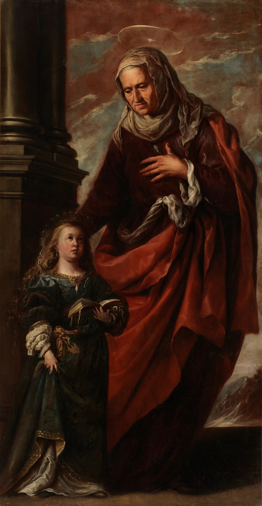 Sainte Anne conduisant la Vierge - Francisco Pérez Sierra