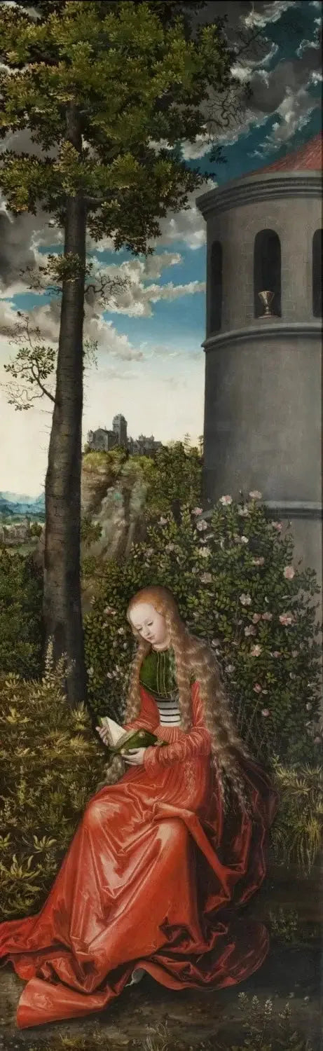 Sainte Barbe - Lucas Cranach the Elder image 1 copie de tableau peinte à la main