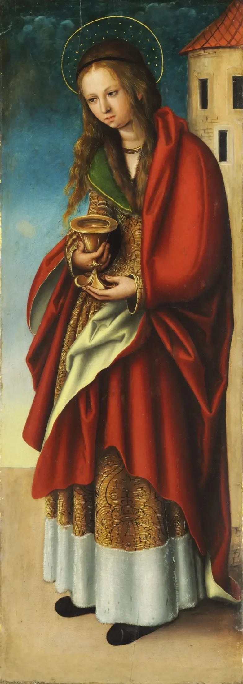 Sainte-Barbe - Lucas Cranach the Elder image 1 reproduction de peinture à l’huile