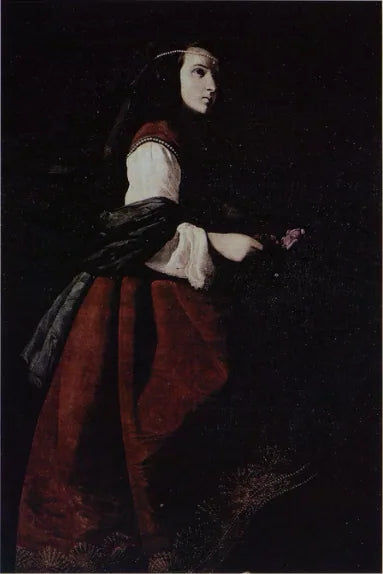 Sainte Casilda - Francisco de Zurbarán image 1 copie de tableau peinte à la main
