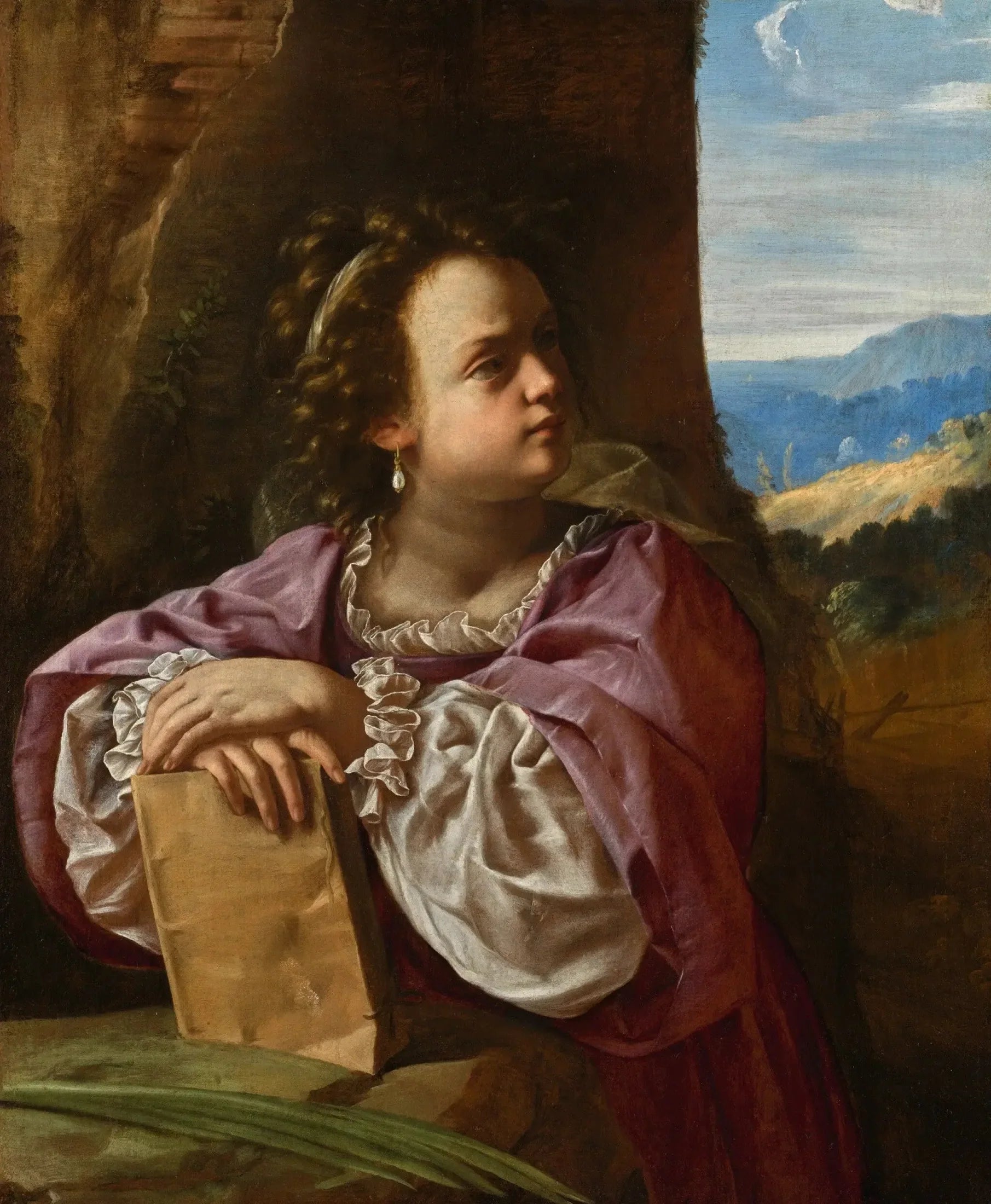 Sainte Catherine d'Alexandrie - Artemisia Gentileschi image 1 reproduction artisanale de tableau