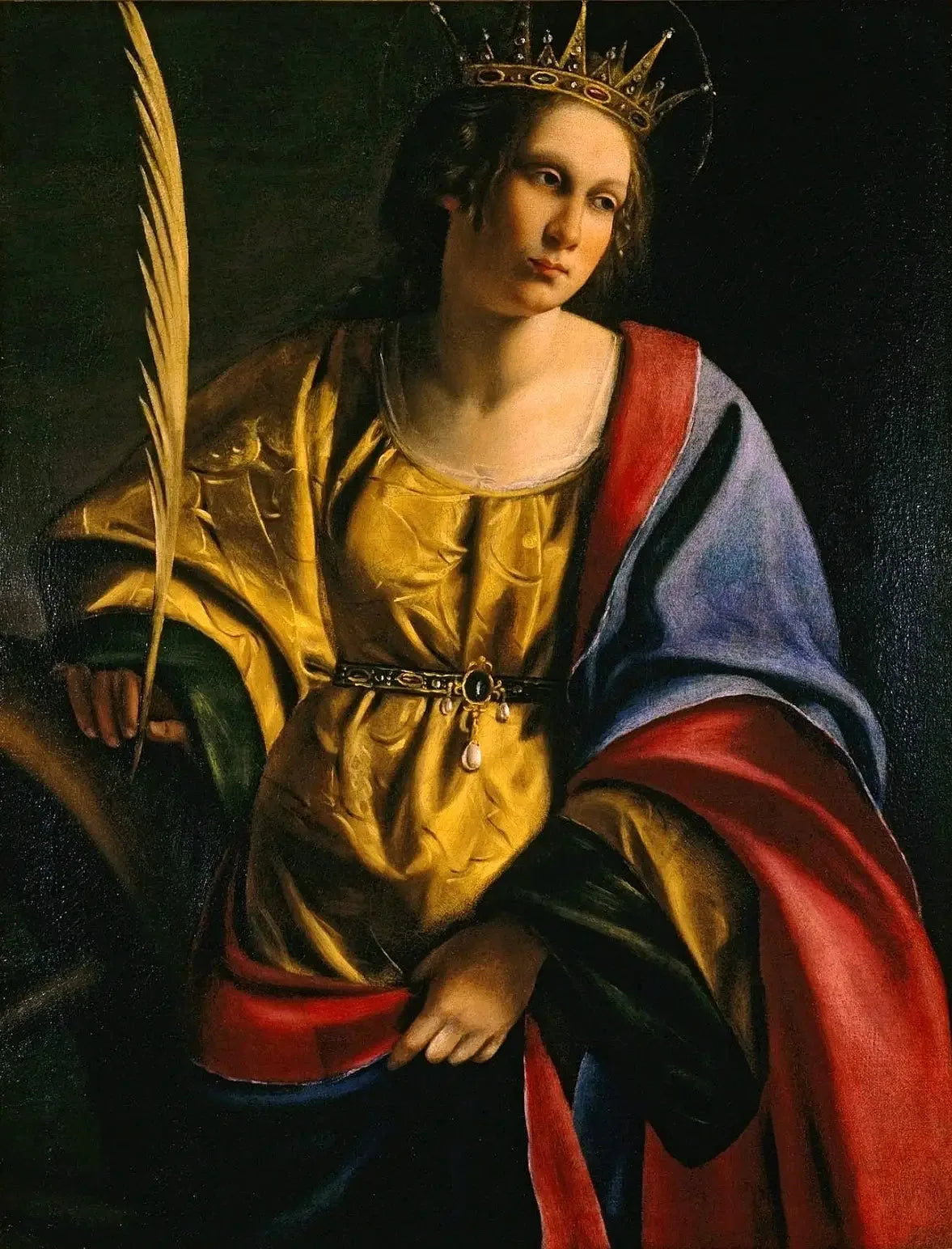 Sainte Catherine d'Alexandrie - Artemisia Gentileschi image 1 reproduction d’œuvre d’art à l’huile