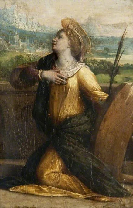 Sainte Catherine d'Alexandrie - Benvenuto Tisi image 1 reproduction artisanale de tableau