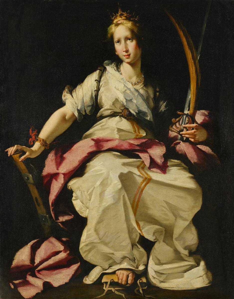 Sainte Catherine d'Alexandrie - Bernardo Strozzi image 1 tableau peint à l’huile sur toile