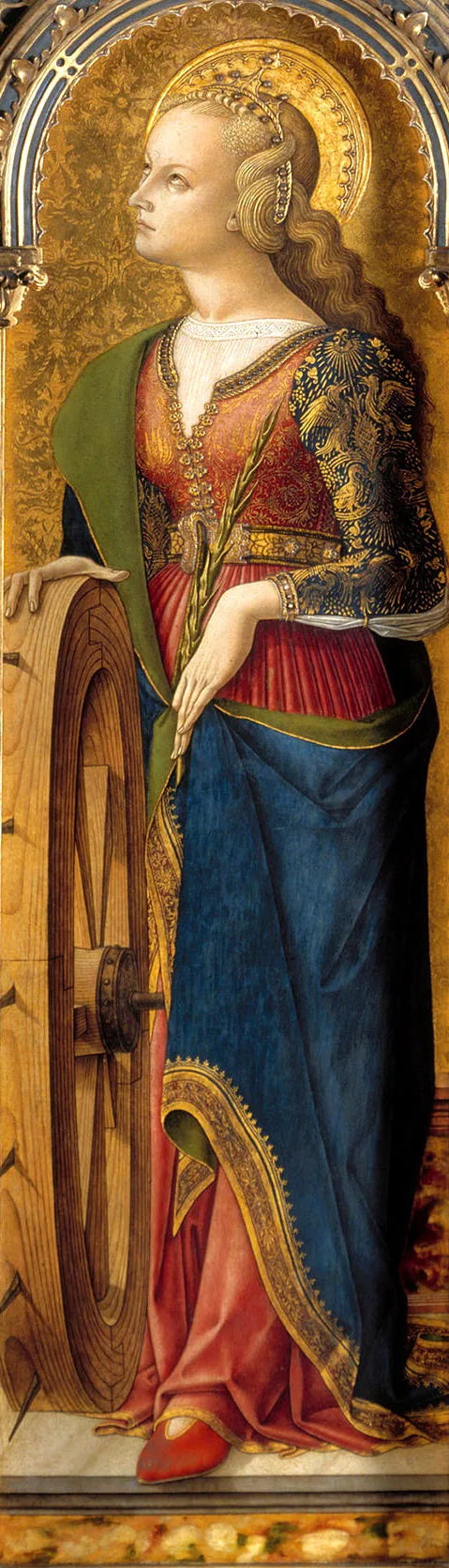 Sainte Catherine d'Alexandrie - Carlo Crivelli image 1 copie de tableau peinte à la main