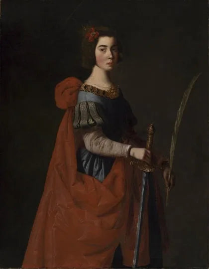 Sainte Catherine d'Alexandrie - Francisco de Zurbarán image 1 tableau peint à l’huile sur toile