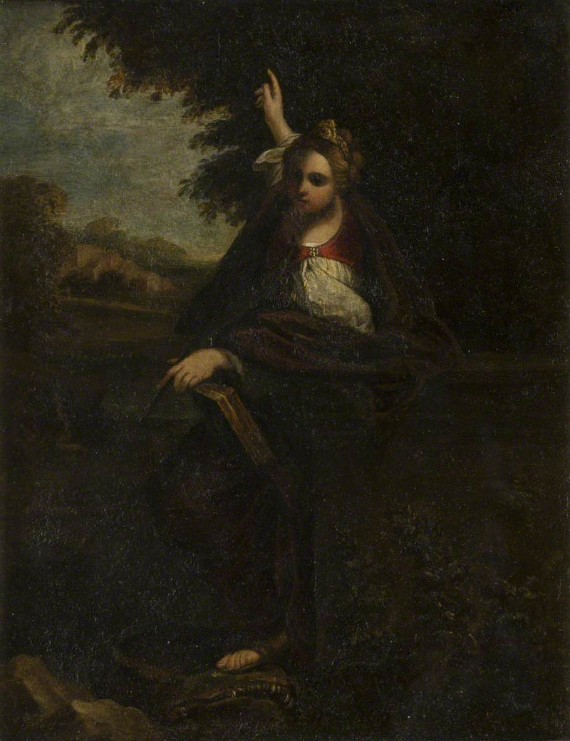Sainte Catherine dans un paysage - Annibale Carracci
