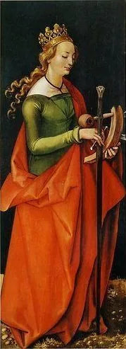 Sainte-Catherine - Hans Baldung Grien image 1 copie de tableau peinte à la main