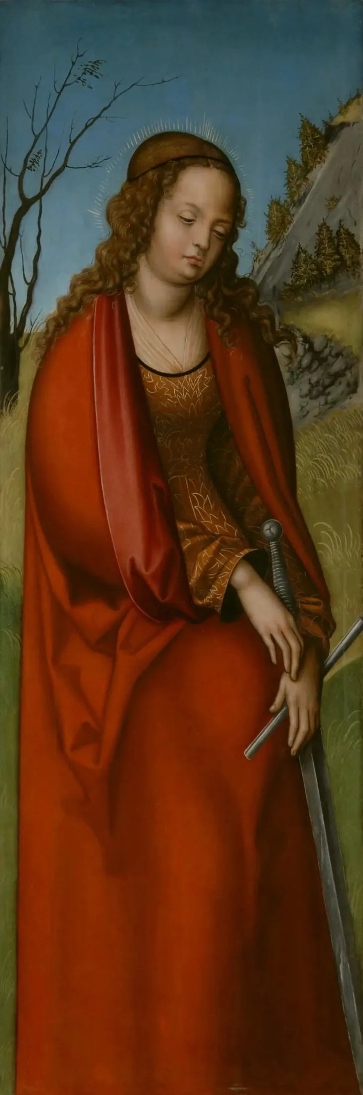 Sainte Catherine - Lucas Cranach the Elder image 1 reproduction artisanale de tableau