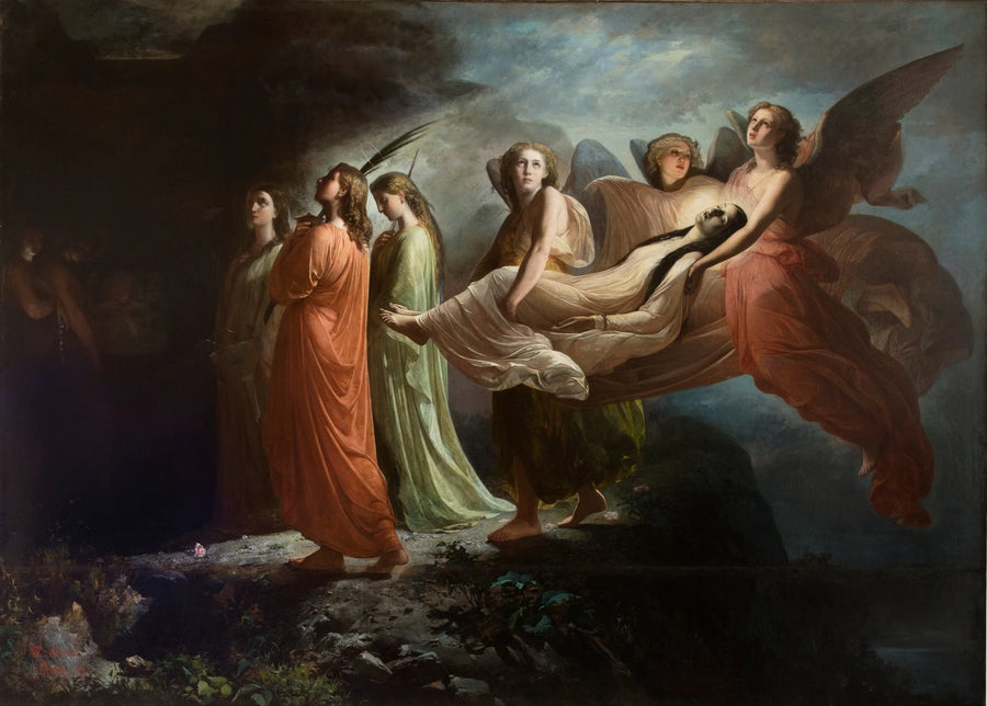 Sainte Catherine portée par les anges - Miguel Navarro y Cañizares