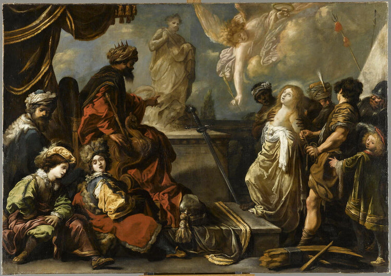 Sainte Catherine refusant de sacrifier aux idoles - Claude Vignon