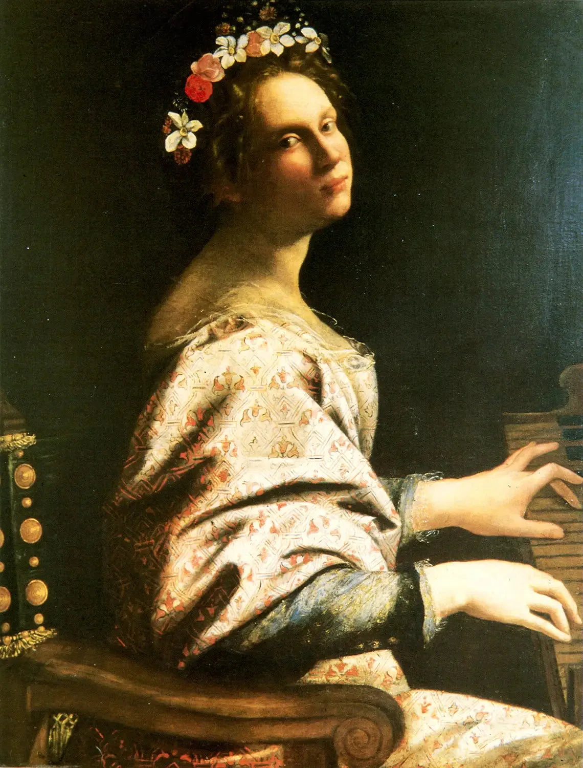 Sainte-Cécile - Artemisia Gentileschi image 1 tableau peint à l’huile sur toile