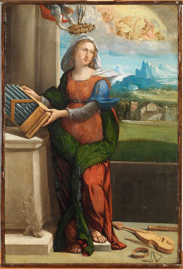 Sainte Cécile - Benvenuto Tisi image 1 reproduction de peinture à l’huile