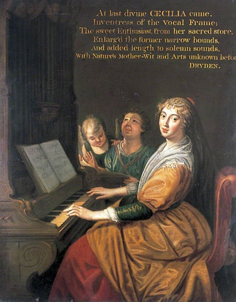 Sainte Cécile - Carlo Maratta image 1 reproduction artisanale de tableau