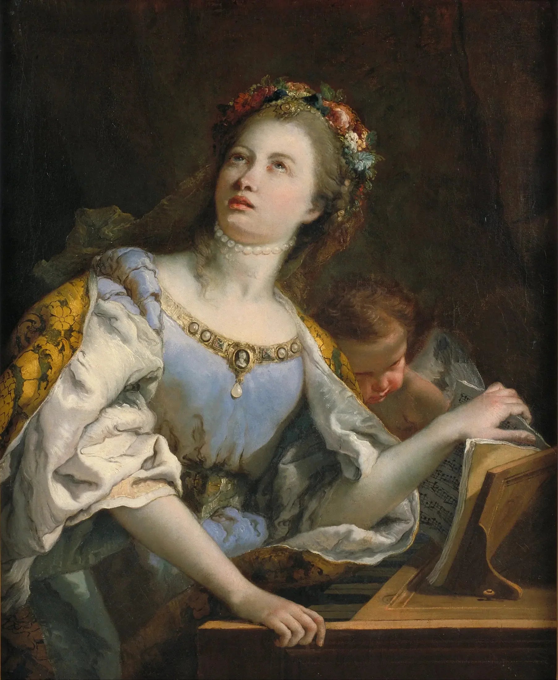 Sainte Cécile - Giovanni Battista Tiepolo image 1 reproduction artisanale de tableau