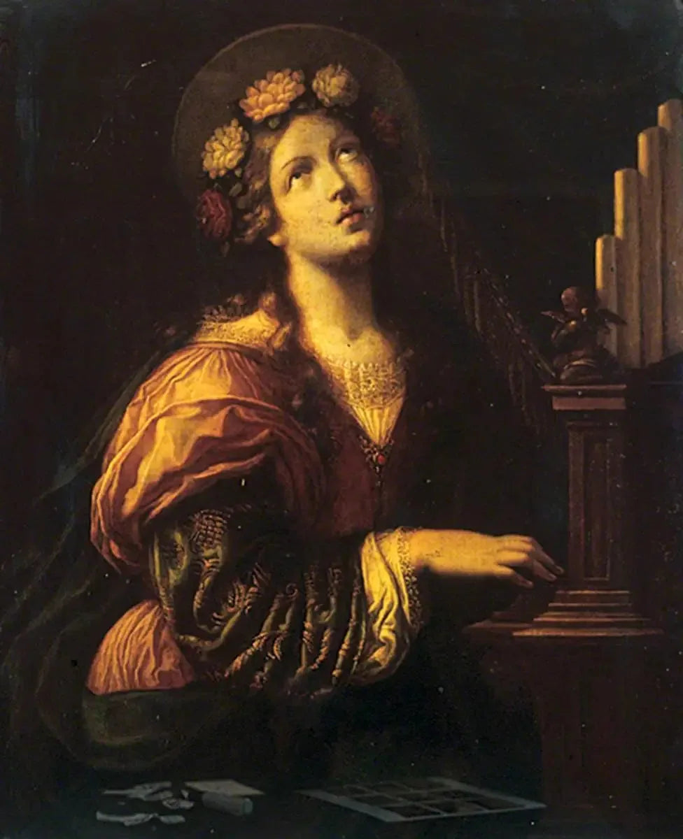 Sainte Cécile - Guido Reni image 1 copie peinte à la main à l’huile