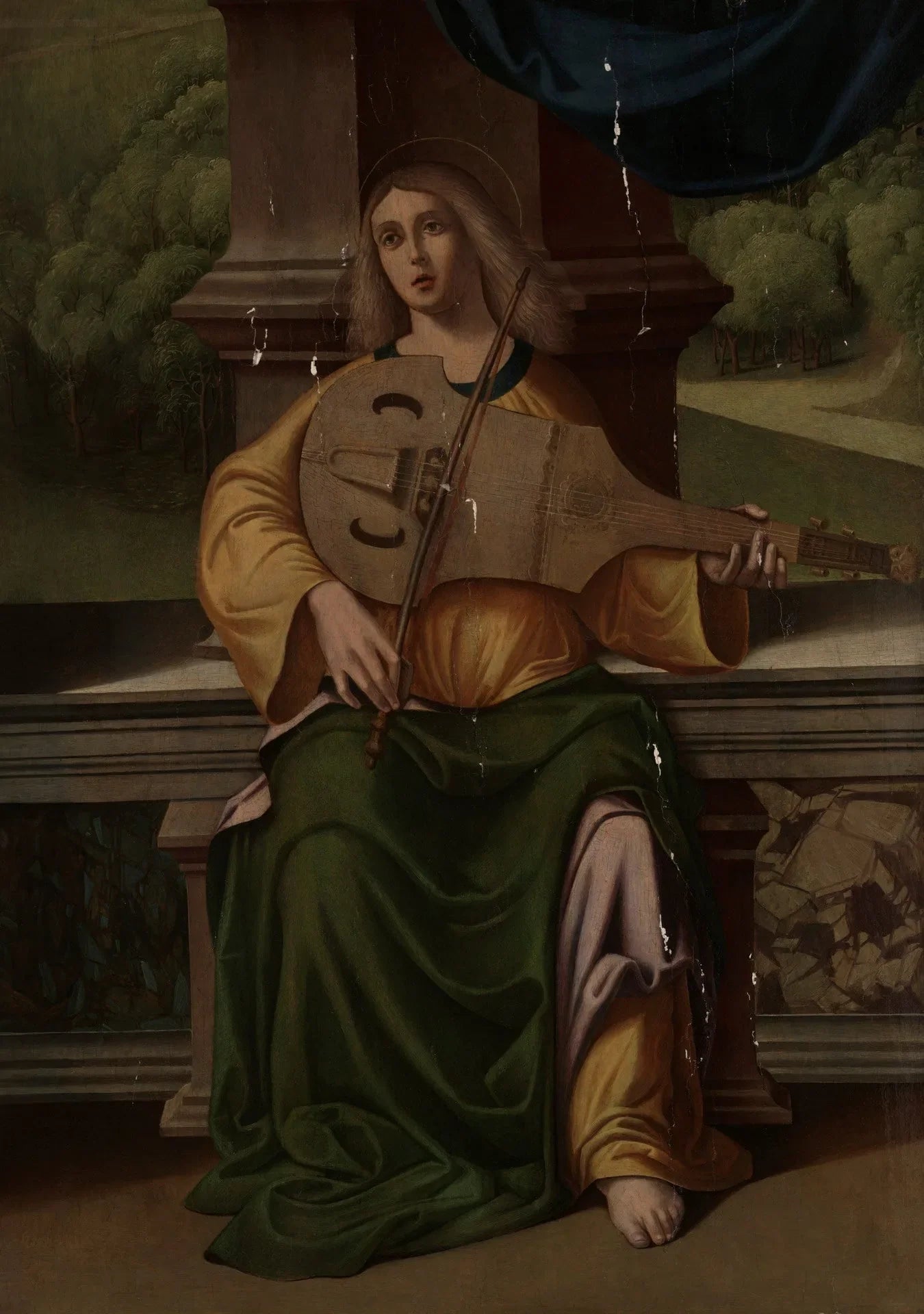 Sainte Cécile - Marco Palmezzano image 1 copie peinte à la main à l’huile