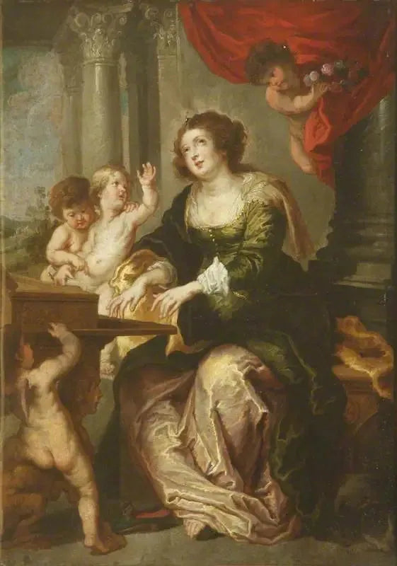 Sainte Cécile - Peter Paul Rubens image 1 reproduction de peinture à l’huile
