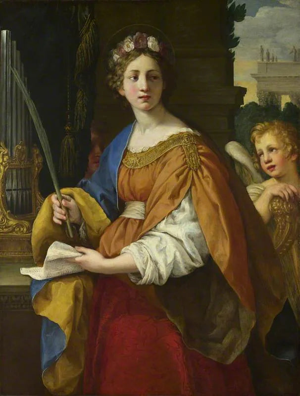 Sainte Cécile - Pietro da Cortona image 1 copie de tableau peinte à la main