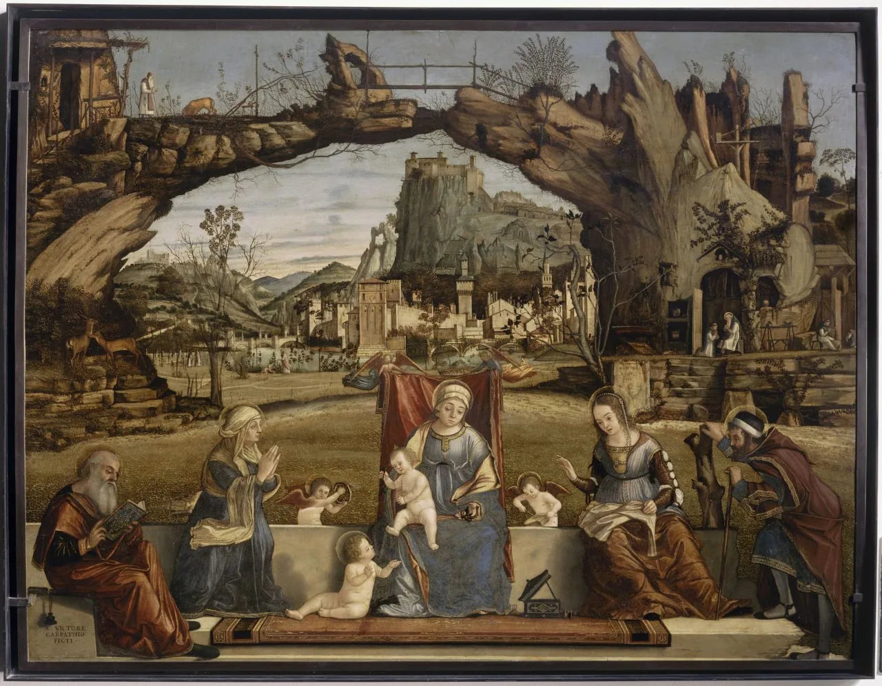 Sainte Conversation - Vittore Carpaccio image 1 tableau peint à l’huile sur toile