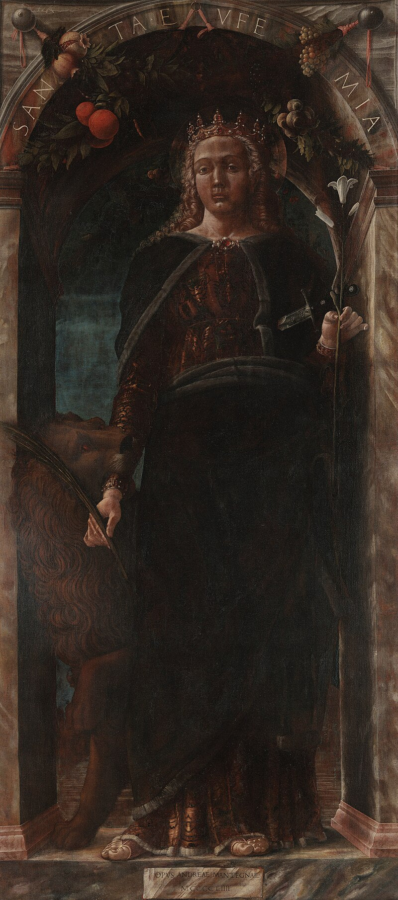 Sainte Euphémie - Andrea Mantegna image 1 reproduction artisanale de tableau