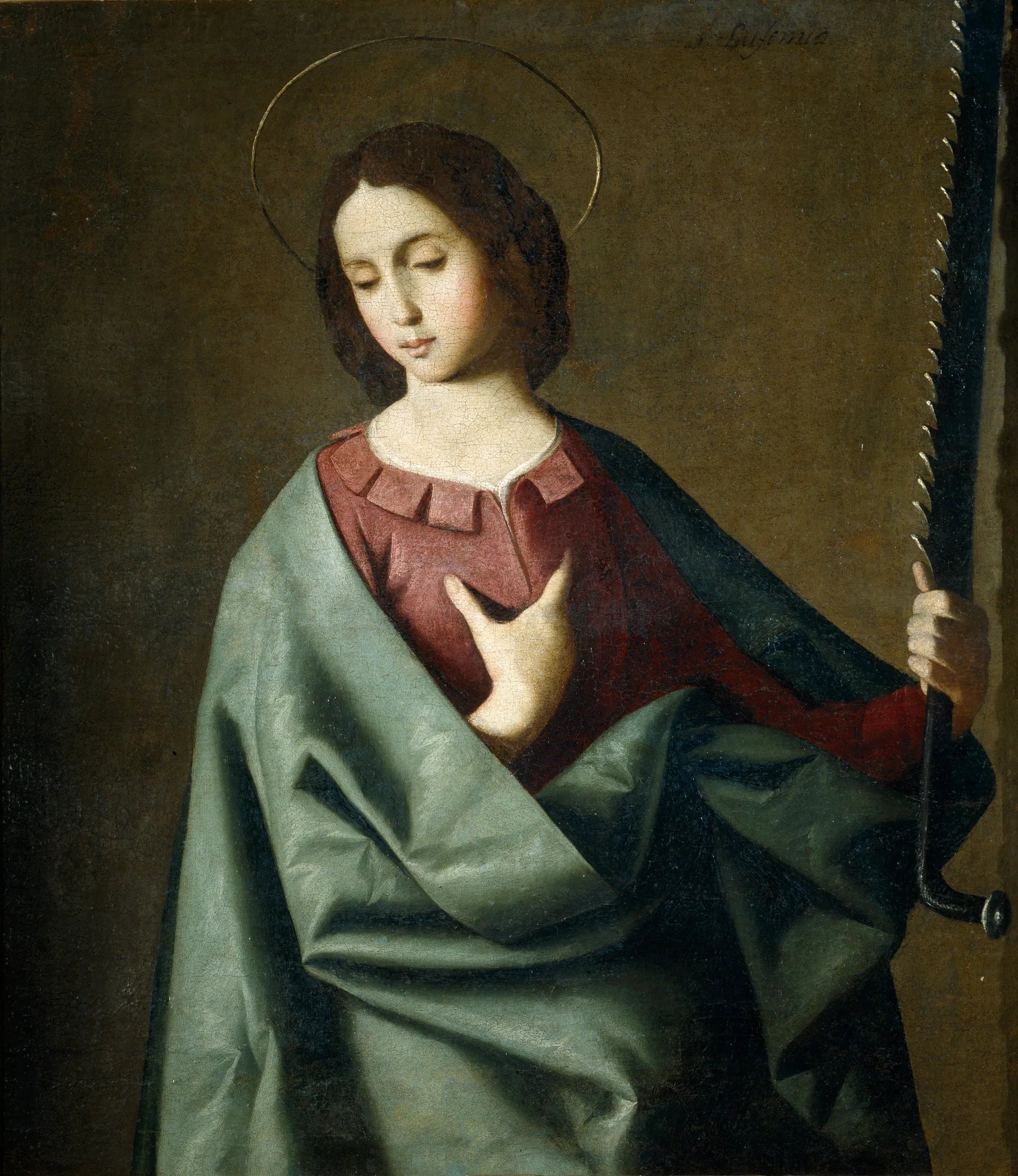 Sainte Euphémie - Francisco de Zurbarán image 1 copie peinte à la main à l’huile