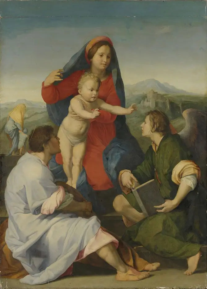 Sainte Famille - Andrea del Sarto image 1 copie peinte à la main à l’huile