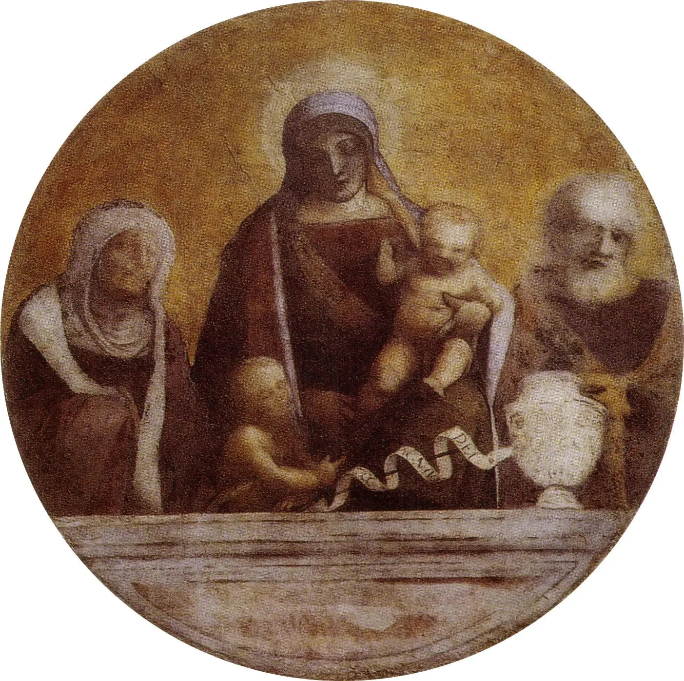 Sainte Famille avec sainte Élisabeth et saint Jean - Antonio da Correggio image 1 tableau peint à l’huile sur toile